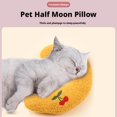 thumbnail image 4 of 1PC Little Pillow For Cats #Ultra# Soft Fluffy Pet Calming Toy Half Donut Cuddler For Relief J3H4, 4 of 7