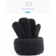 thumbnail image 4 of Guardurnaity Guantes de invierno con dedos completos a prueba de viento para hombre, 2 uds., antideslizantes, cálidos, para bicicleta, mitones elásticos guantes y mitones negro rojo tipo3 Guardurnaity AP016319-03, 4 of 6