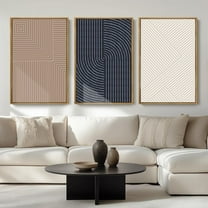 FCCUYE d Neutral Tree Canvas Wall Art 24 * 36 Inch Large Forest Bird Abstract Wall Decor Farmhouse Illustration Artwork for Living Room Bedroom Set of 3