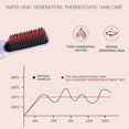 thumbnail image 5 of Hair Straightener Brush Hair Curlers Rollers Natural Curls, Hair Curler, Curling Wand,negative Hair Straightener Without Damaging Hair Curls,fast Heat, 5 of 5