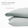 thumbnail image 3 of Noble Linens 2 Piece Rayon From Bamboo Pillowcase Set, Light Blue, Standard/Queen, 3 of 4