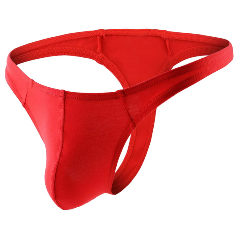 adviicd Boy Shorts Underwear Men'S Underwear Briefs Color Sports Men's  Low-Waist Underwear Underwear Matching Ding Double Men's underwear Red S 