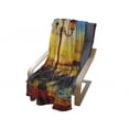 thumbnail image 4 of Venice Soft Flannel Fleece Throw Blanket, Antique Lantern and Gondolas Floating in the Grand Canal Sunrise, Cozy Plush for Indoor and Outdoor Use, 50" x 60", Orange Yellow Blue, by Ambesonne, 4 of 6
