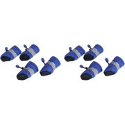 8pcs Straps Anti- Puppy, Draw, Seasons Puppy Dogs Booties Protectors Dog Protector, Booties, Boots, Large Walking Control Winter Shoes, Anti Traction Paw Size Socks