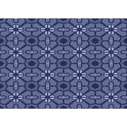 Ahgly Company Indoor Rectangle Patterned Blue Whale Blue Area Rugs, 7' x 10'