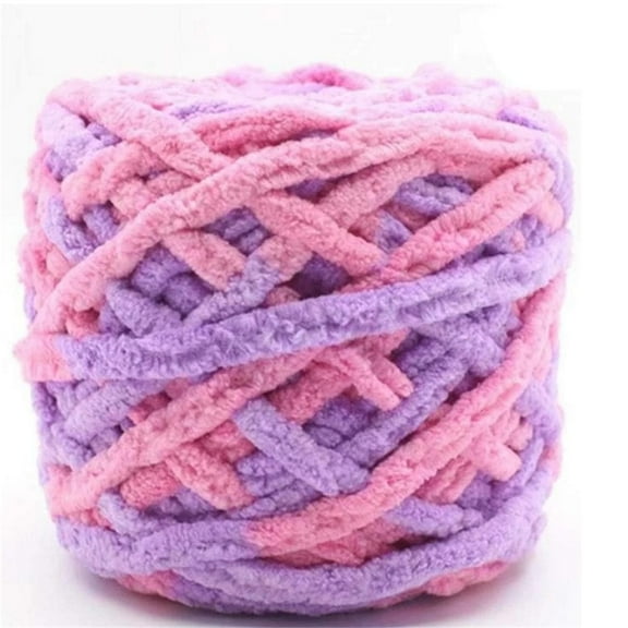 DIY Knitting Kit,Chunky Knit Yarn Soft Velvet Yarn Crochet Knitting Blanket Yarn DIY Craft For Knit Sweaters Blankets Shoes Scarves Clothes