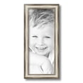 thumbnail image 2 of ArtToFrames 7" x 17" Antique Silver Panel Picture Frame, 7x17 inch Silver Wood Poster Frame (WOM-4760), 2 of 7