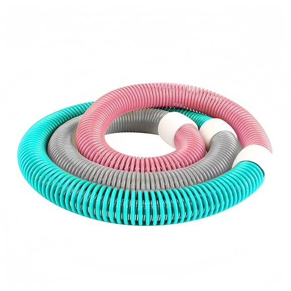 Adjustable Spring Weighted Hula Hoop, Soft Thick Elastic Fitness Hoop for Abdominal Massage Workout, Portable Foldable Exercise Ring for Adults Home Gym Body Shaping Weight Loss Training