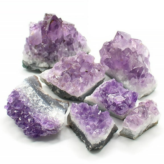Natural Drusy Amethyst Mineral Specimen Display Decorations Raw Amethyst Cluster Nuggets 25~28mm