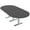 Asian Night w/Silver Base no Electric, variant on 8 Person Racetrack Conference Table With Metal T Bases Electric Units