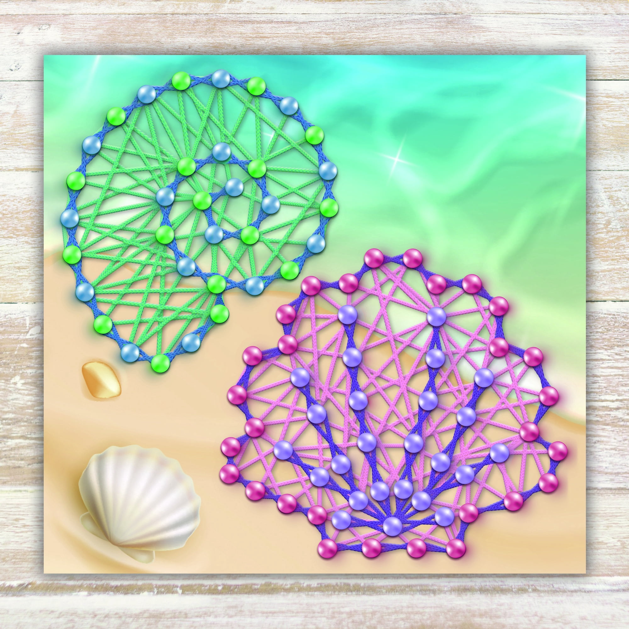 Hello Hobby Make Your Own String Art, Child Craft Kit, 6 Kits