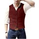 thumbnail image 2 of pstuiky Hombres Tanque, Blazer de moda para hombre, chaleco ajustado con cuello en V y botonadura lisa Chaleco para hombre m, 2 of 6