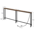 thumbnail image 3 of HOOBRO 70.9" Skinny Console Table with Charging Station Slim Sofa Table Hallway Foyer Rustic Brown BF185UXG01G1, 3 of 10