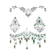 Siren Adhesive Body Jewels Sticker - Clear
