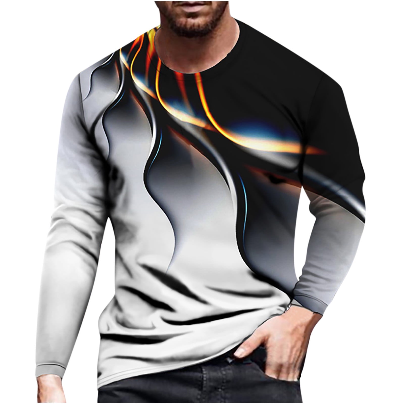 Oversized T Shirts for Men Men Trendy Casual Pullover Printed Short Sleeve T Shirt Blouse Shirts for Men Shirts for Men Pack V Neck T Shirts Clearance on