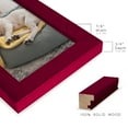 thumbnail image 5 of Grooved 3.5 in. x 5 in. Red Picture Frame Set (Set of 4), 5 of 6