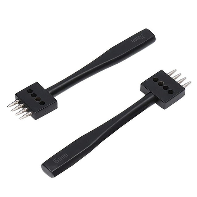 3 Pcs Prong Punch Set, Quick Punching, Different Sizes, High Strength, Professional Design, Leather Row Punching Tool, 5mm