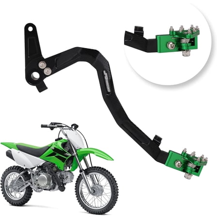 Dirt Bike Folding Rear Brake Pedal Foot Lever for KLX110 KLX110L 2010-2023 Aluminum Alloy Motorcycle
