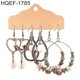 thumbnail image 5 of Farfi - 3 pares de pendientes redondos con borlas en forma de lágrima para mujer, pendientes con gancho para la oreja, joyería para fiestas, HQEF 1466, 5 of 5