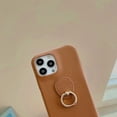 thumbnail image 4 of Compatible with iPhone 14 Pro Max Ring Stand Case 360 Degree Rotation Holder Kickstand Stand PU Leather Slim Luxury Shockproof Cover for Women Girls Brown, 4 of 9