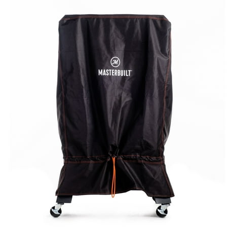 Universal 40-inch Vertical Smoker Cover for Outdoor BBQ Smokers, Black Vertical Smoker Cover