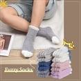 thumbnail image 5 of Bocaoying 12 Pairs Women Fuzzy Socks, Cozy Soft Fluffy Slipper Socks, Sleeping Warm Mid-Calf Socks Gift for Girls, Women, Mom(Pure Colors), 5 of 7