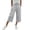 A532 Gray, variant on Xdegoge Women's Denim Capris High Waisted Wide Leg Jeans Casual Cropped Denim Pants Elastic Waist Relaxed Fit Summer Comfy Trouser Long Denim Shorts with Pockets