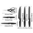 thumbnail image 3 of 7PC Kitchen Knife Set, Knives Set for Kitchen, Universal Knife Block, Utility Knife Block Set, New Home Essentials, Apartment Essentials, Dishwasher Safe, 3 of 7