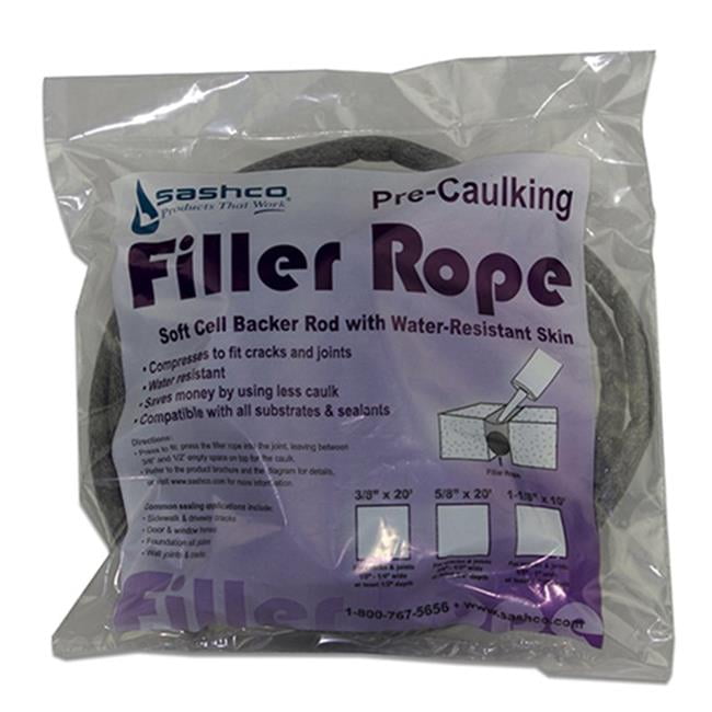 Filler Rope 1607241 Sashco Gray Foam TuckIn Wrap Strip, 20 cu. ft