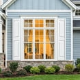 thumbnail image 5 of Spaco Square-Panel Exterior Louvered Shutters, Weather-Resistant Polypropylene, Easy DIY Installation & Low Maintenance, Indoor/Outdoor Use, Vinyl/Brick Compatible, 14"W×55"H, White, 5 of 6
