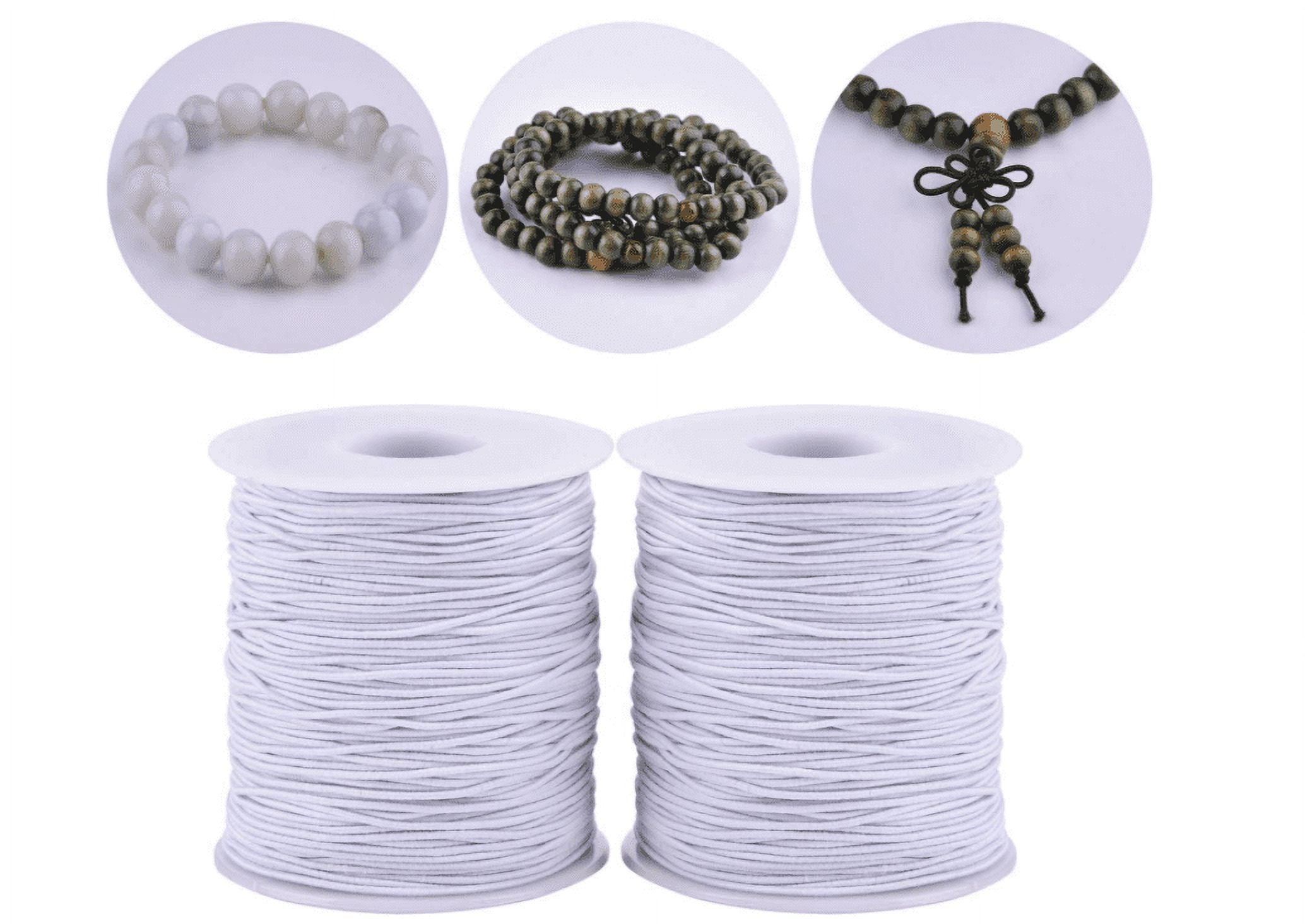 .com: 1mm Stretchy Bracelet String, Sturdy Elastic String Elastic  Cord for Jewelry Making, Necklaces, Beading and Crafts