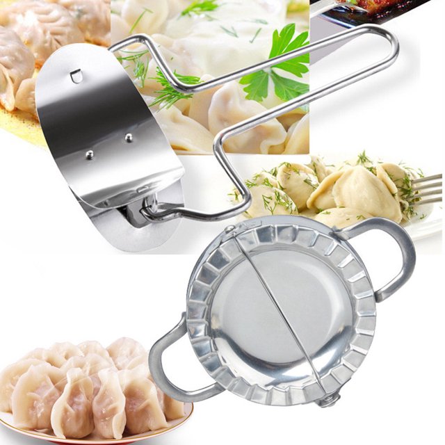 Stainless Steel Dough Presser Cutter+Dumpling Pie Mould Maker Pastry Tool