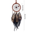 thumbnail image 3 of Car Rearview Mirror Hanging Ornament, Elegant Dreamcatcher with Beads and Feathers, Peaceful Decoration for Cars, Homes, and Offices, Unique Gift Idea, 3 of 6