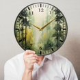 thumbnail image 5 of Mountain Forests Wall Clock Silent Non-Ticking Round 12 Inch Quartz Battery Operated Wall Clock for Kitchen,Bedroom,School,Living Room Home Decor, 5 of 7