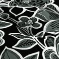 thumbnail image 6 of Jordan Manufacturing 18" x 18" Halsey Shadow Black Floral Square Tufted Contoured Outdoor Wicker Seat Cushion, 6 of 11