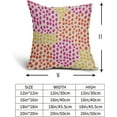 thumbnail image 5 of Pink Orange Yellow Throw Pillow Covers 16x16 Set of 2 Retro 70s Colored Hot Pink Preppy Room Decor Pillows Trendy Dot Decorative Outdoor Pillowcase Cushion Cover Linen Pillow Case for Sofa Couch Bed, 5 of 5