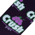 thumbnail image 6 of Crazy Socks for Women, Grape Crush Soda, Funny Colorful Prints, Medium, 6 of 6
