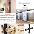 thumbnail image 6 of Txkrhwa 4 in 1 Utilities Key, 4 Way Gas Meter Water Utility Cross Key, 4 Pack Plumbing Key, Triangle Square Wrench Repair Tool, Stopcock Key for Electric Water Gas Meter Box Cupboard Cabinet Opening, 6 of 11