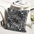 thumbnail image 4 of Home Soft Things Animal Print Faux Fur Pillow Covers, Set of 2, 20"x20", Blida, 4 of 6