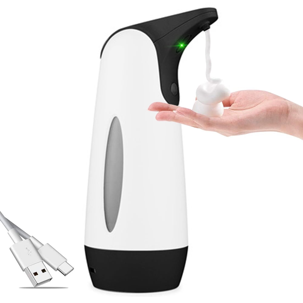 SOYAA Automatic Soap Dispenser Touchless Soap Dispenser IP67 Deep Waterproof for Kitchen 300ml Infrared Sensor Electric Auto Dish Soap Dispenser 
