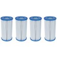 thumbnail image 1 of Bestway Swimming Pool Filter Pump Replacement Cartridge Type III/A, 4 Pack, 1 of 6