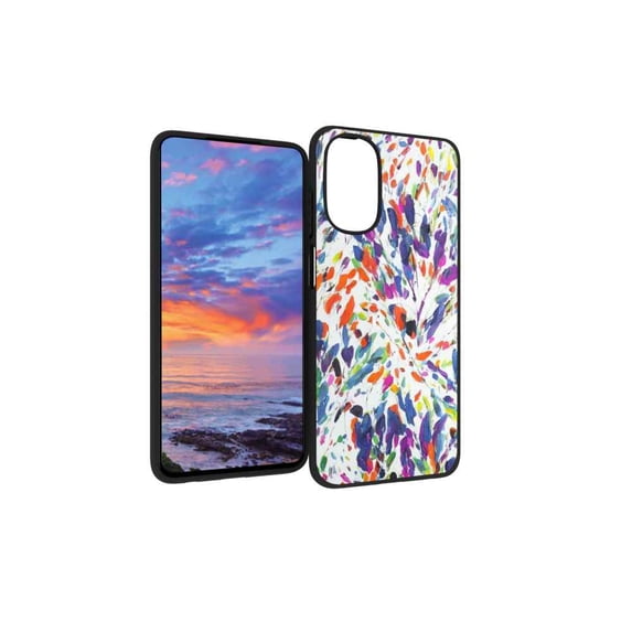 Colorful-55 Phone Case, Degined for Moto G 5G 2022 Case Men Women, Flexible Silicone Shockproof Case for Moto G 5G 2022