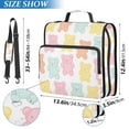 thumbnail image 2 of FORMRS Zipper Binder with Shoulder Strap 2-inch Ring 500 Sheet Capacity File Bag, Cute Gummy Bears Pattern, 2 of 5
