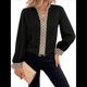 thumbnail image 2 of Blusa de Larga con Cuello en V para Mujer, Camisa Informal de Trabajo y Negocios Negro XXL, 2 of 9