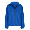 thumbnail image 5 of YUGYXL Women's Full Zip Polar Fleece Jacket Lightweight Thermal Outdoor Recreation Coat With Pockets Gift for Family Blue,XXL, 5 of 5