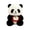 C, variant on Panda Stuffed Animal 9.8 Inches Soft Bear Plush Toys with Bamboo Stuffed Panda Plushies Cute Doll Gifts Black and White,Cute Panda Plush Toy Doll