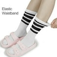 thumbnail image 6 of G&Y Striped Crew Socks for Women, Stretchy Casual Athletic Retro Novelty Socks, 3Pairs, Set 1, 6 of 7