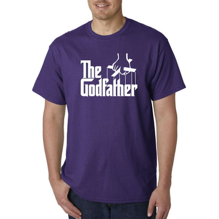 New Way 908 - Unisex T-Shirt The Godfather Gangster Movie Italian Mob Large Purple