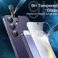thumbnail image 6 of JETech 5 in 1 Matte Case for Samsung Galaxy S24+ / S24 Plus 5G with 2-Pack Screen Protector and Camera Lens Protector, Translucent Back Protective Phone Cover, Tempered Glass Film (Lilac), 6 of 7