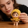 thumbnail image 5 of BotaniNest Handmade Crochet Themed Outfit For 13cmCollectible Figures Yellow With Hood, 5 of 5